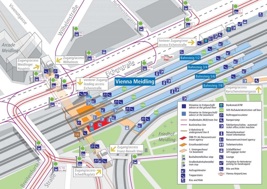 munich lestarstöðinni vettvang kort