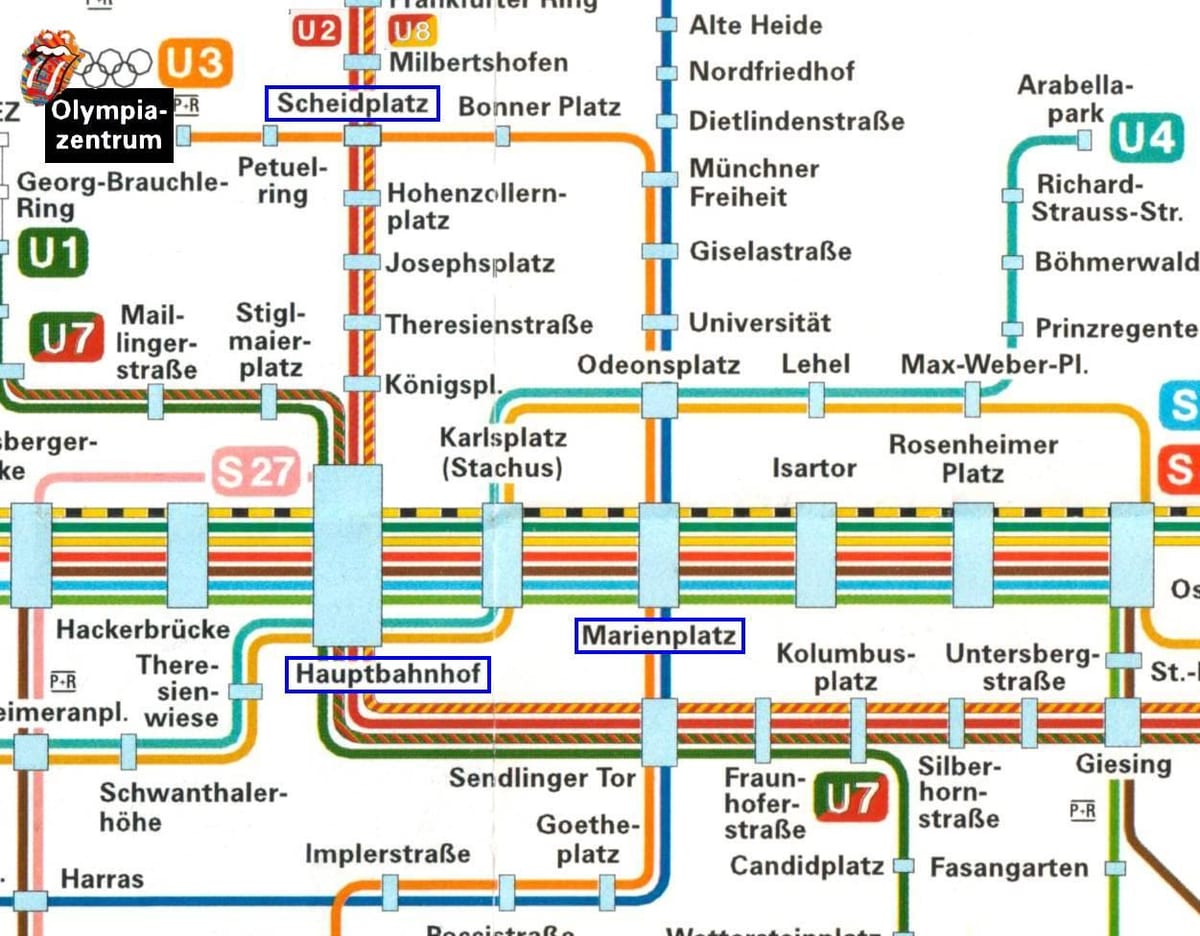 Kort af munich að hluta