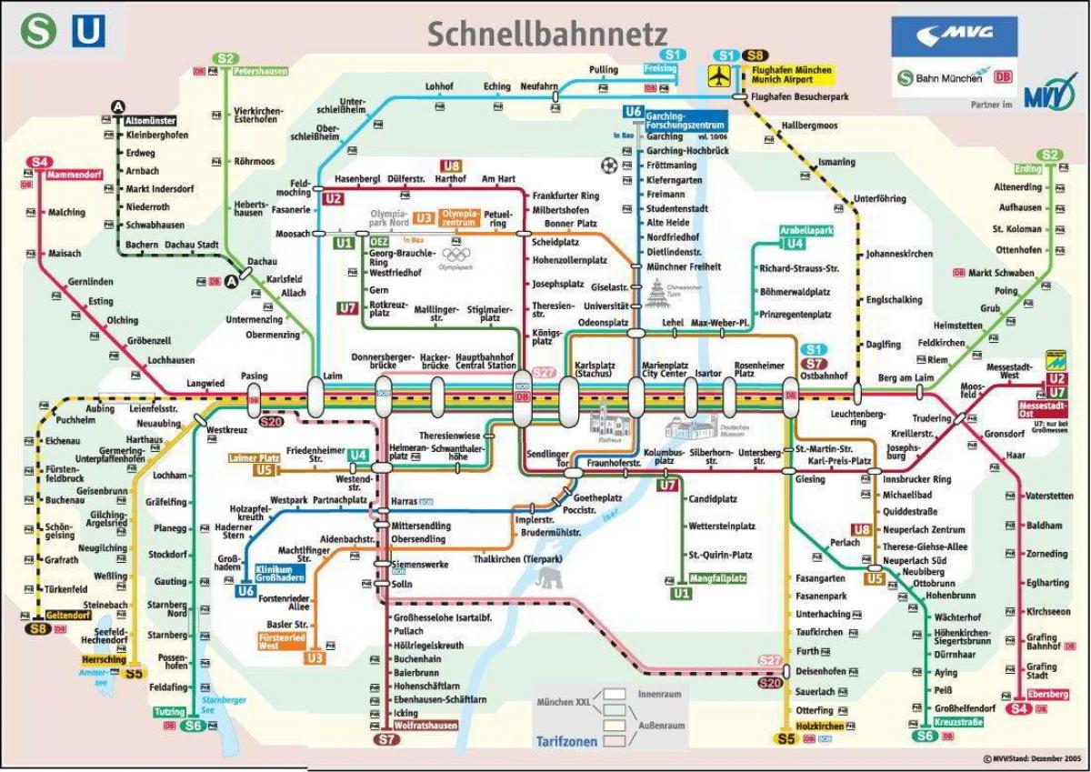 münchen metro kort