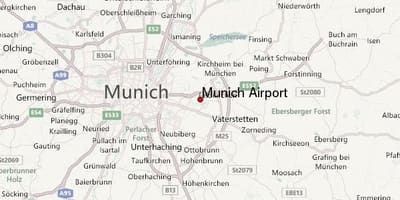 Kort af munich og nágrenni