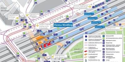 Munich lestarstöðinni vettvang kort