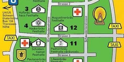 Kort af munich borgarbúa 